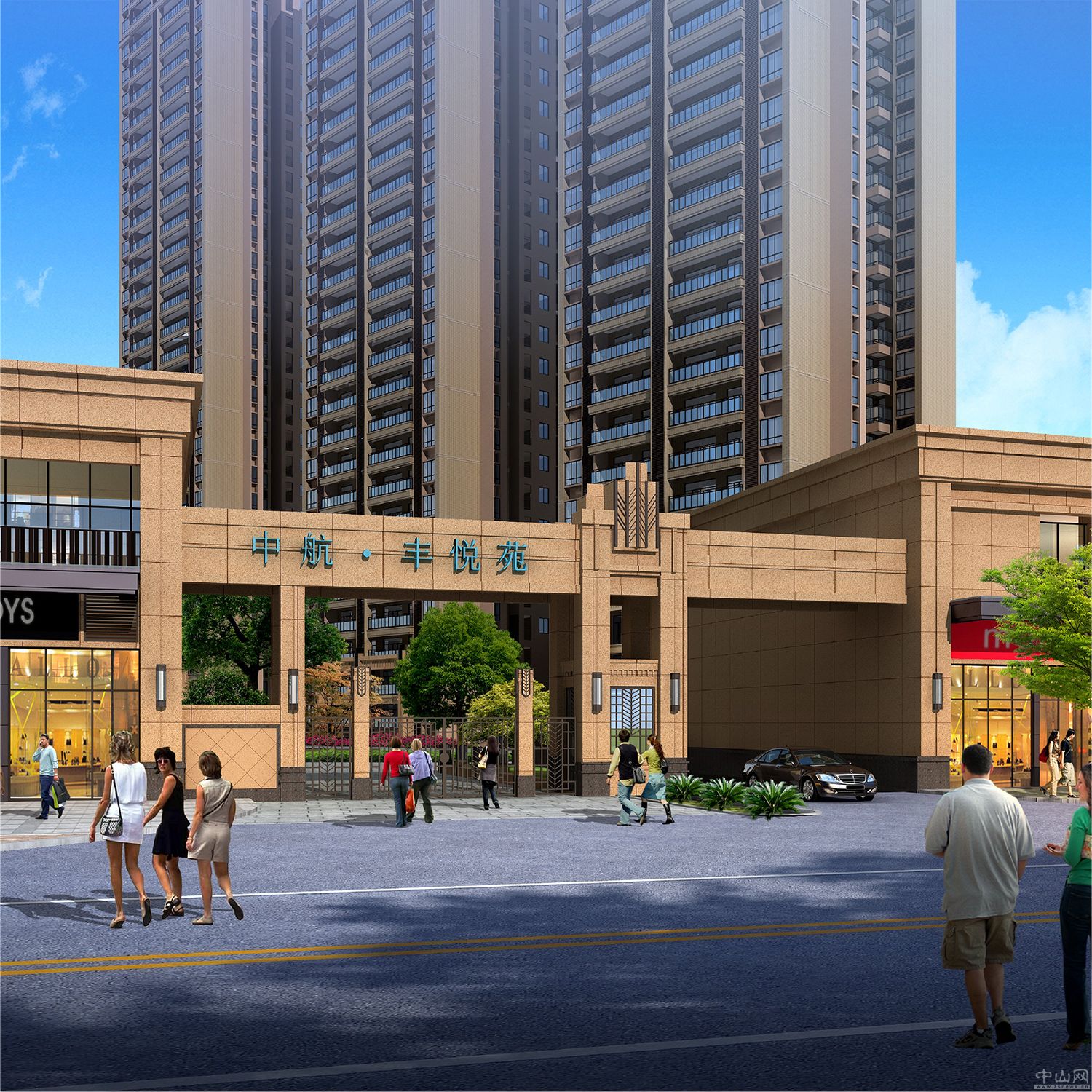 港航华庭 效果图