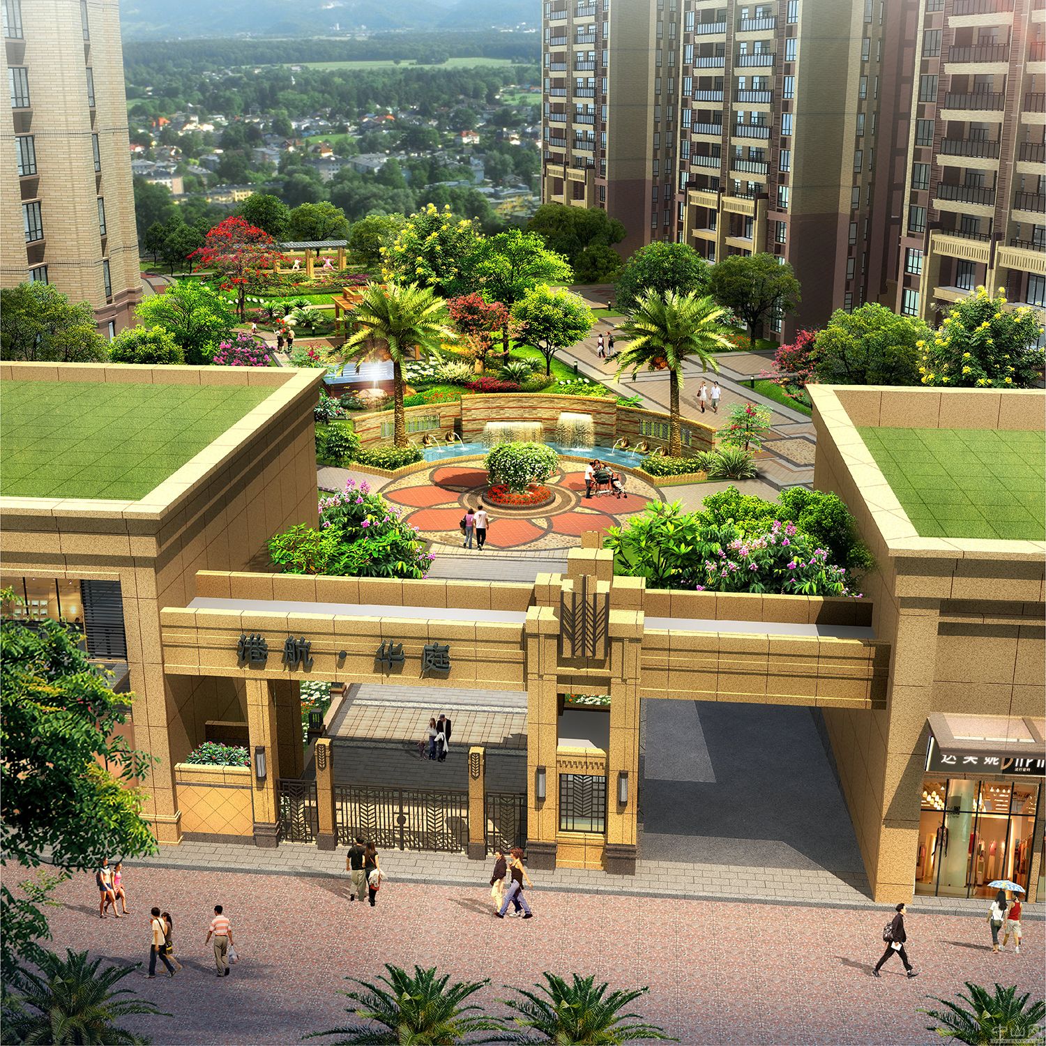 港航华庭 效果图