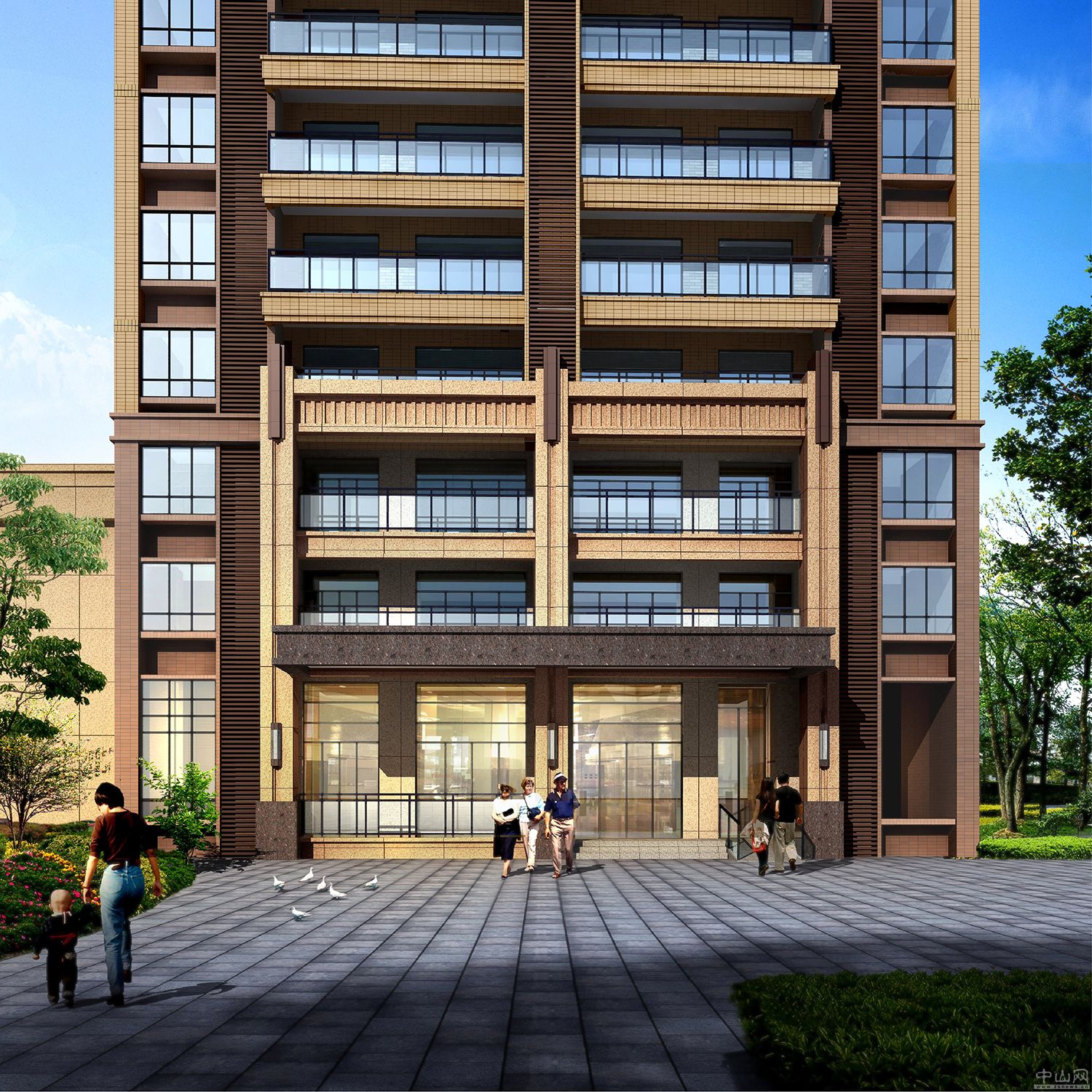 港航华庭 效果图