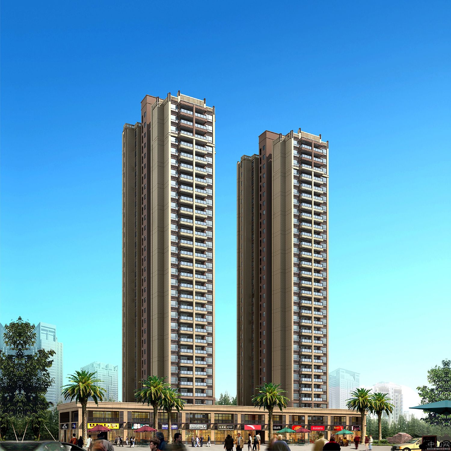 港航华庭 效果图